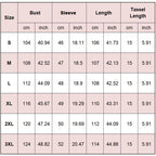 Women’s Elegant Knitted Cardigan Shawl with Tassel Hemline