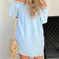 👖Short Sleeve Denim Dress | Soft Cotton Blend, Casual Comfort & Versatile for Brunch to Park