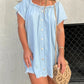 👖Short Sleeve Denim Dress | Soft Cotton Blend, Casual Comfort & Versatile for Brunch to Park