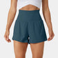 🔥 Limited time 53% OFF! Nylon high-rise yoga shorts 🎽 with side pockets 2-in-1