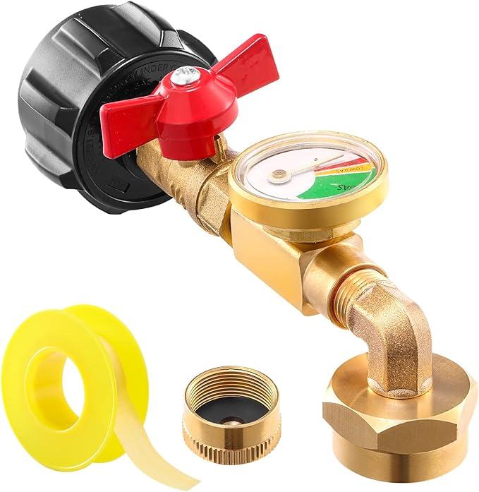 🔥 Early Christmas sale 50% off🌟🎄Top-Rated Propane Refill Elbow Adapter with Tank Gauge