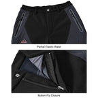 🏆LAST DAY SALE 49% OFF!!🔥Men's Insulated Water Resistant Warm Fleece Lined Ski Pants