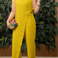 💕Gentle impact! Women's casual V-neck crossover strap jumpsuit, lazy yet classy.