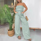 🌴 Summer Sale! The striped bandeau wide-leg jumpsuit ✨ looks slim and comfortable
