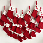 🌟🎄 Festive Christmas Must-Have! Cozy Knit Socks + Embroidered Candy Bag + Letter Stocking – Decor & Use in One!