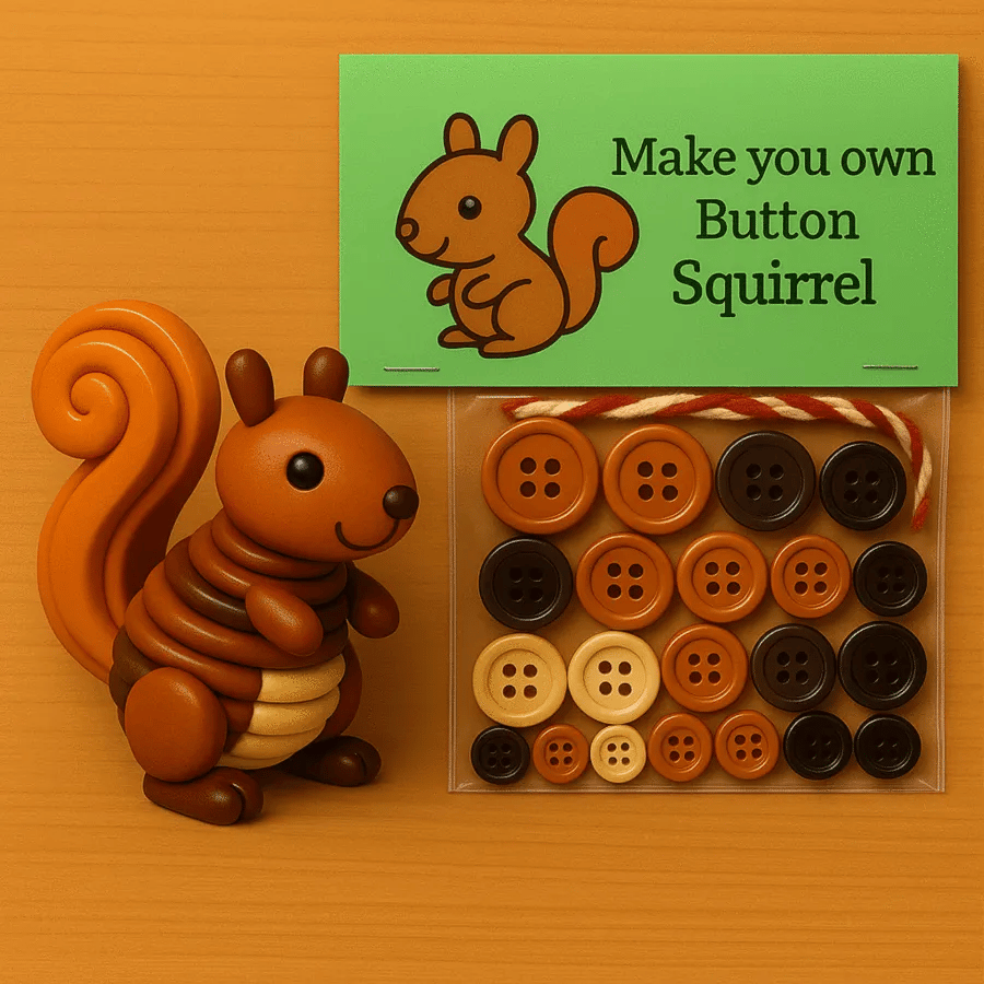 ✨DIY Button Animal Ornaments – Handmade Craft Kit for Kids & Families, Unique Home Decor & Gift Idea