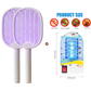 🦟 2-in-1 Foldable Electric Mosquito Swatter⚡ Swat, Zap & Sleep Bite-Free