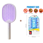 🦟 2-in-1 Foldable Electric Mosquito Swatter⚡ Swat, Zap & Sleep Bite-Free