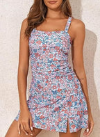 🌊 Vintage high-waisted slimming split swimsuit on the last day, freeze the elegant curves of the seaside