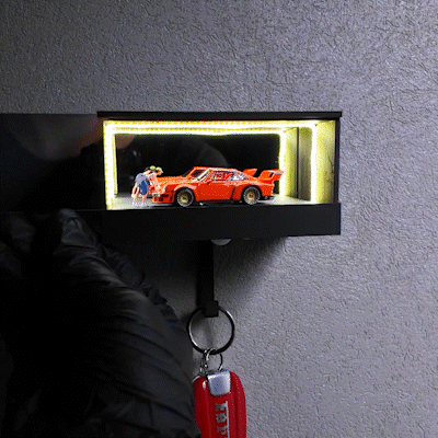 🔥LAST DAY ONLY 55% OFF🔥- Infinity Garage Key Holder, Illuminated Design, Rechargeable