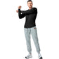 Men's Athletic Longline Ribbed Top 🔥 – V-Neck Long Sleeve, Moisture-Wicking for Gym Sessions/Casual