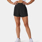 🔥 Limited time 53% OFF! Nylon high-rise yoga shorts 🎽 with side pockets 2-in-1