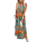🎉Holiday Sale-60% Off🌷Summer Dresses Maxi Dress Vacation Beach Sundresses with Pockets