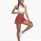 🔥 Limited time 53% OFF! Nylon high-rise yoga shorts 🎽 with side pockets 2-in-1