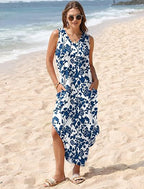 🎉Holiday Sale-60% Off🌷Summer Dresses Maxi Dress Vacation Beach Sundresses with Pockets