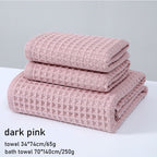 💜Special Gift 50% OFF - Super Absorbent Breathable Antibacterial Waffle Bath Towel