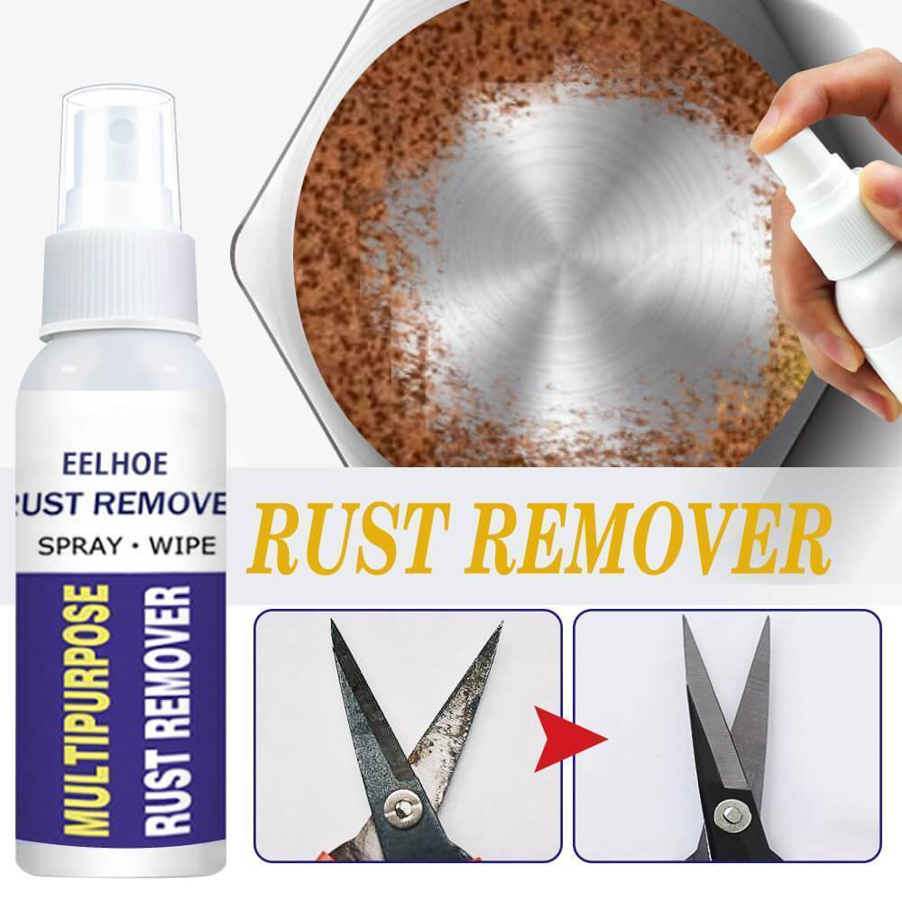💪Powerful Rapid Rust Remover Spray – No Scrubbing, Safe for Iron/Steel/Home Hardware