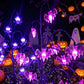 🎃 Vorab‑Kauf! Bei 2 Stück und mehr kostenloser Versand🎃 Neue Halloween Solar‑Baumleuchte mit Bodenstecker – 4 Motive: Kürbis, Geist, Schädel, Fledermaus