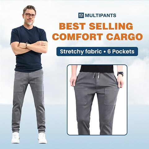 🥰 MultiPants – High Stretch Multi-pocket Durable Cargo Pants