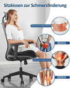 💺2025's Comfiest Memory Foam Seat Cushion - Eases Back & Tailbone Pain!