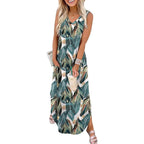🎉Holiday Sale-60% Off🌷Summer Dresses Maxi Dress Vacation Beach Sundresses with Pockets
