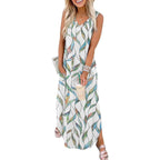 🎉Holiday Sale-60% Off🌷Summer Dresses Maxi Dress Vacation Beach Sundresses with Pockets