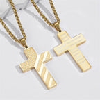 🏆Flash Sale⚡50K+ SOLD! Almost Gone-💥🎉✨Flag Cross Necklace,Best Gifts