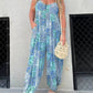 🌴 Summer Sale! Cooper's color-blocked printed baggy jumpsuit is cool to go out on the street ✨