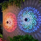 🌀Sommer-Sale 50% Rabatt 🌞💡Solar Mandala Wandleuchte für den Außenbereich, Garten, Zaun, Projektorlampe, Terrasse, Stimmungsdekoration