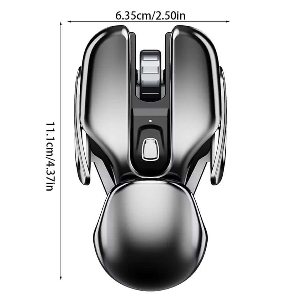 🎁Hot Sale 49% OFF⏳Wireless Ergonomics Metal Mouse