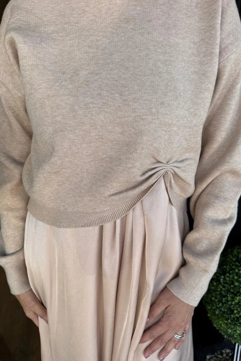 ✨ 53% OFF Limited Time! Women’s Best-Selling 2-Piece Set – Soft Blend, Twist-Knot Top + Flowy Maxi Dress (Flattering Fit)