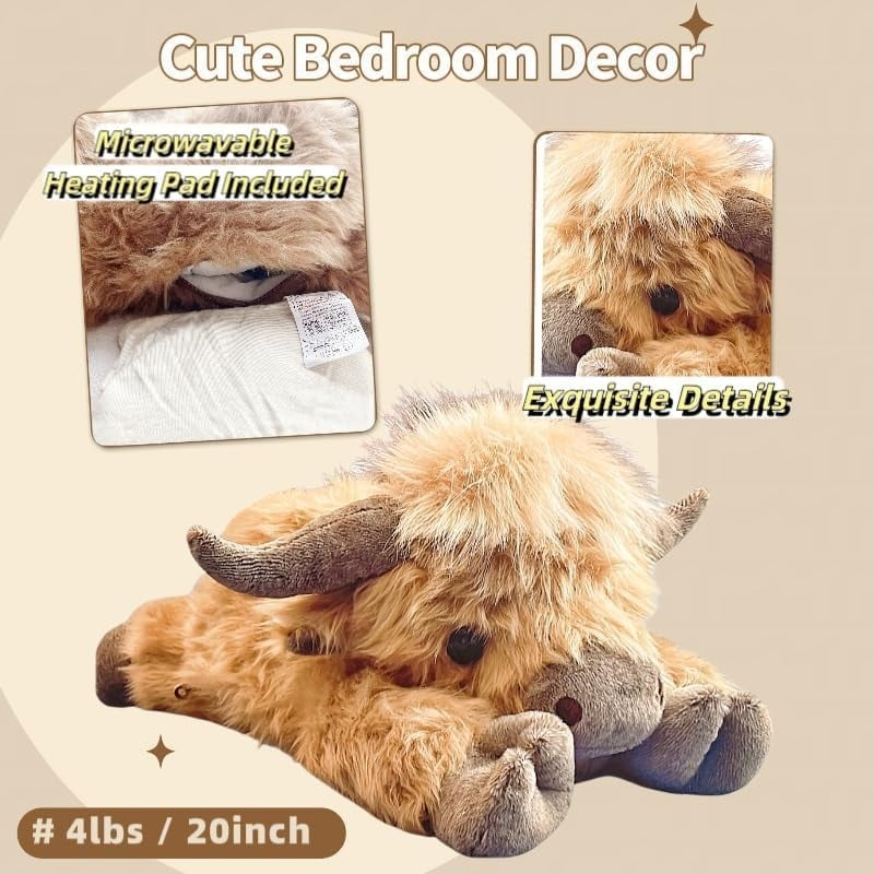 🔥Hot Sale 49% Off🎁Cute Cartoon Highland Cow Stuffed Toy