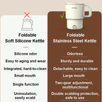 💥 Hot sale 50% OFF🔥Multifunctional Foldable Stainless Steel Electric Pot/ Kettle