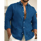 【✨2024 New Products】Men's Cotton Linen Solid Color Shirt