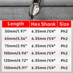 🔥HOT SALE 50%OFF🔥6-Piece Phillips Screwdriver Bits Set