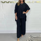 🎉Sizzling 60% Off! Women's Long Sleeve High - Waisted Wide Leg Pants Suit 🔥