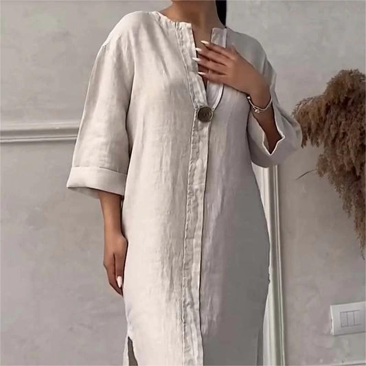 💨 Breathing cotton and linen skirt | Breathable and non-sticky, it is also refreshing to sit for a long time and commute