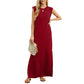 🌟 High-end iron-free! Women's loose slit skirt, free to drape and show temperament~