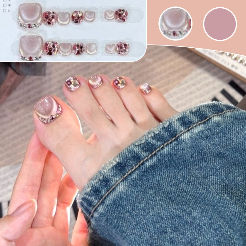 ✨Buy 1 Get 1 Free🌈 Square Press on Diamond Toenails