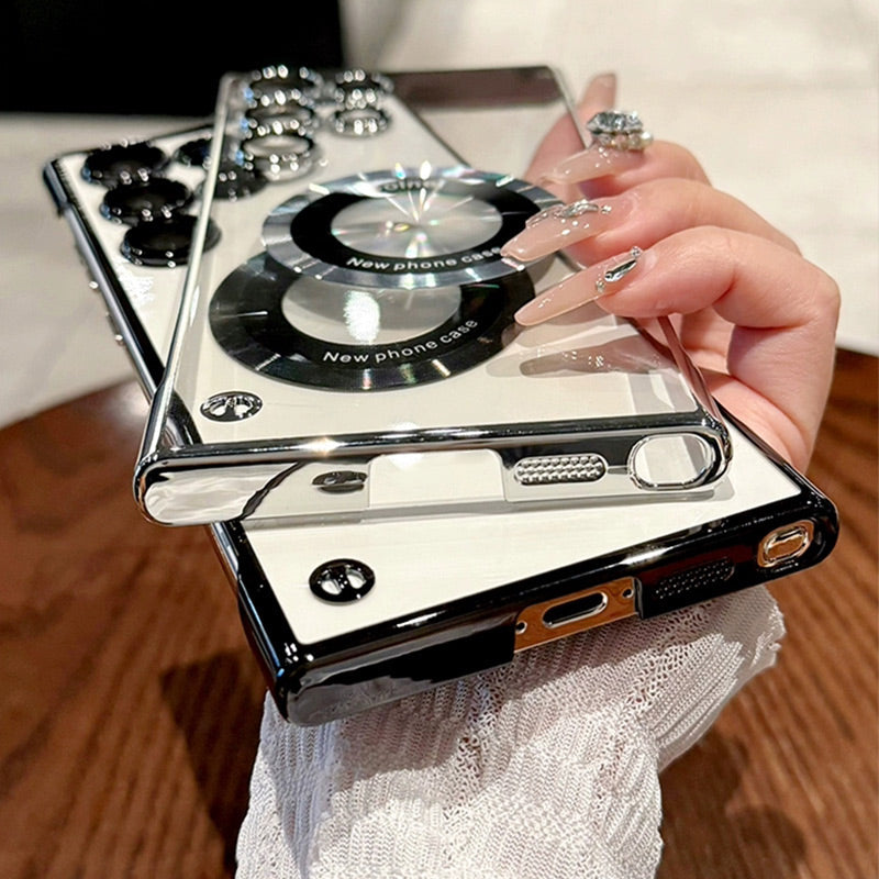 🔥Hot Sale Best Gift🔥Ultra-Thin Transparent Phone Case with Magnetic Ring for Samsung