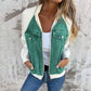 Women's Creative Denim Splicing Jacket 🧥 – Edgy Streetwear for Daily Cool Looks