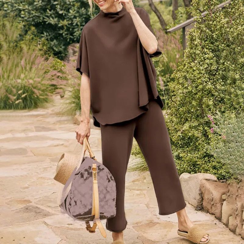 🔥/⏱️Don't Miss! 👚Women's Batwing Sleeve & Wide Leg Pants Lounge Set