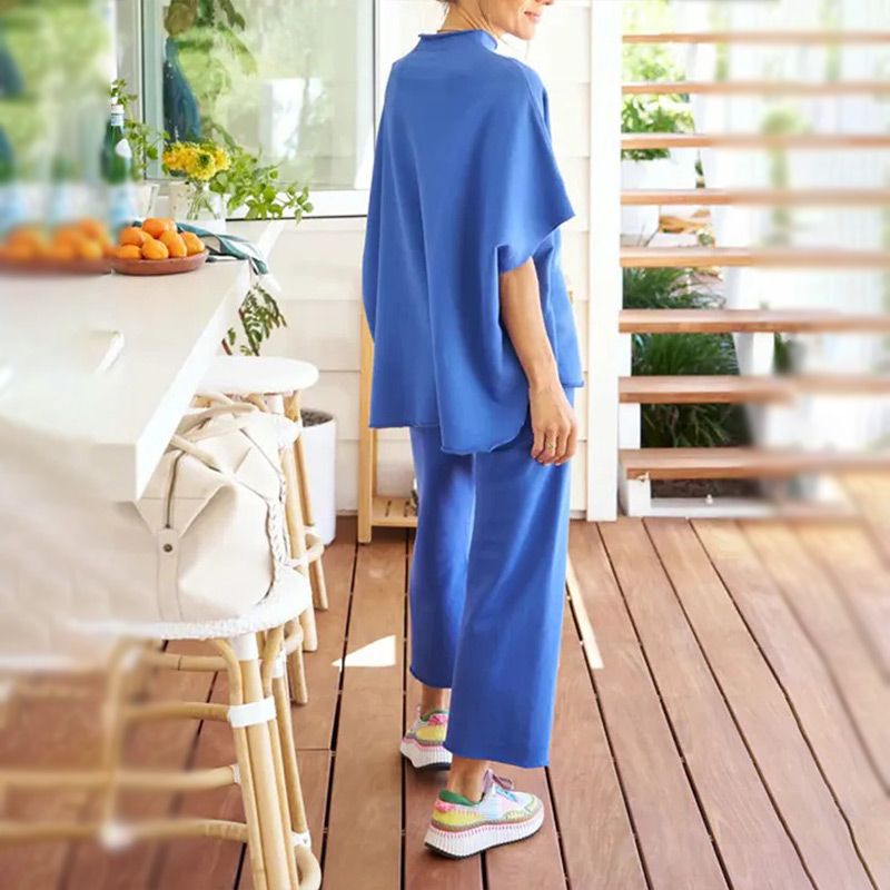 🔥/⏱️Don't Miss! 👚Women's Batwing Sleeve & Wide Leg Pants Lounge Set