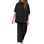 🔥/⏱️Don't Miss! 👚Women's Batwing Sleeve & Wide Leg Pants Lounge Set
