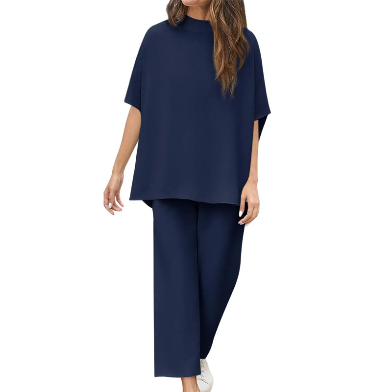 🔥/⏱️Don't Miss! 👚Women's Batwing Sleeve & Wide Leg Pants Lounge Set