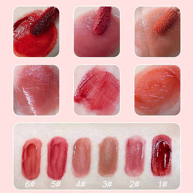 6 Colors Smooth Hydrating High-Shine Lip Gloss