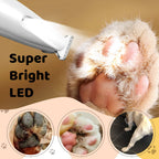🐾 PET CARE UPGRADE - LED light pet shaver illuminates every trim!