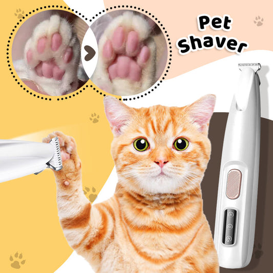 🐾 PET CARE UPGRADE - LED light pet shaver illuminates every trim!