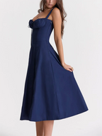 🔥Summer Sale🔥🌸Strapless dress with floral print at the waist🌺