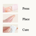 Press-On-Nails Kit (Gel Glue + UV Light + Nail Remover)